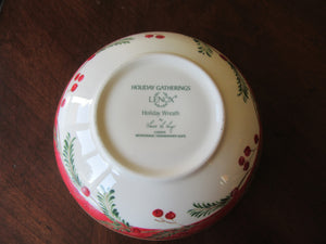 NEW Lenox Holiday Gatherings Holiday Wreath Bowls